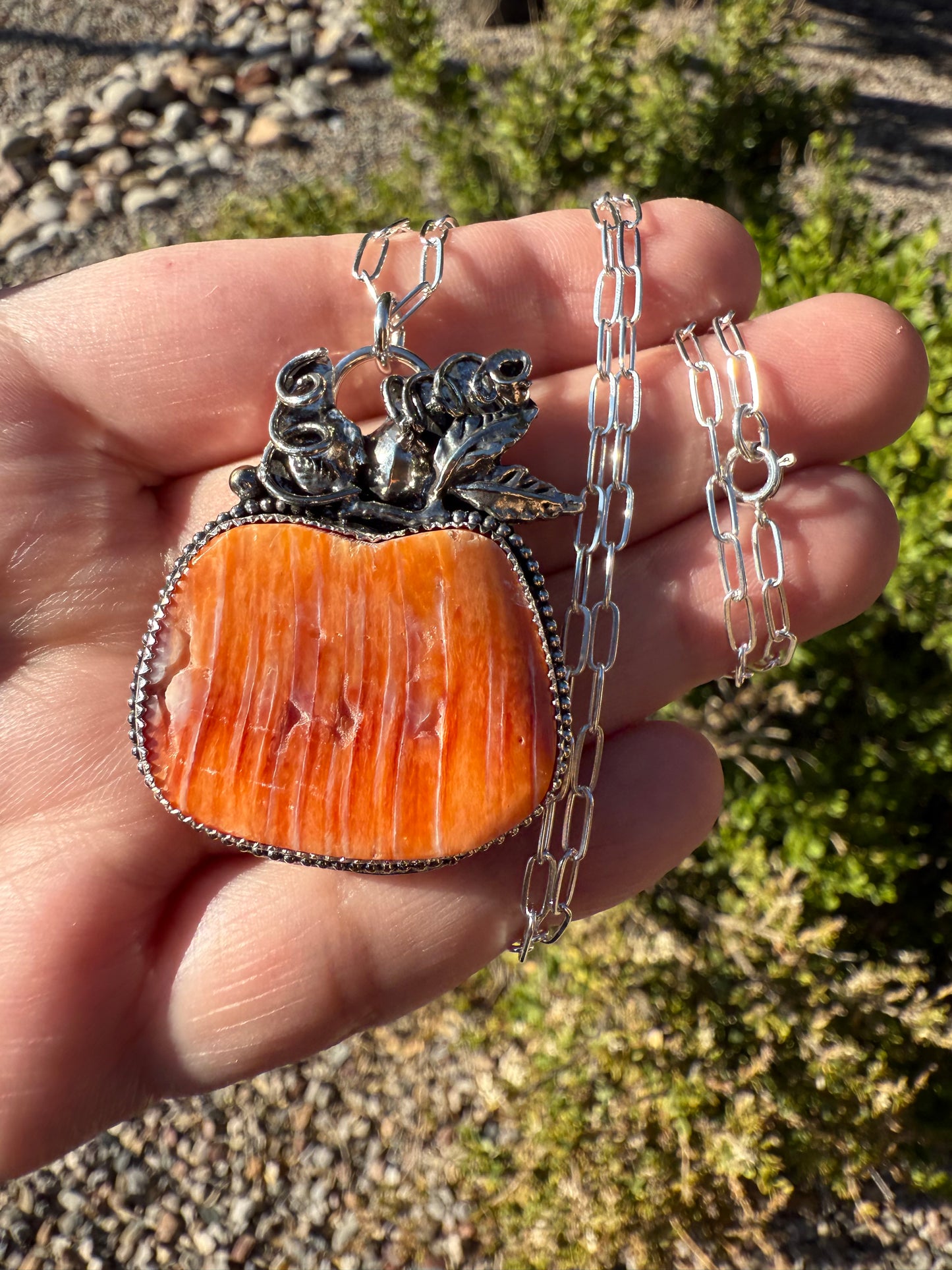 Large Pumpkin Necklace (3)