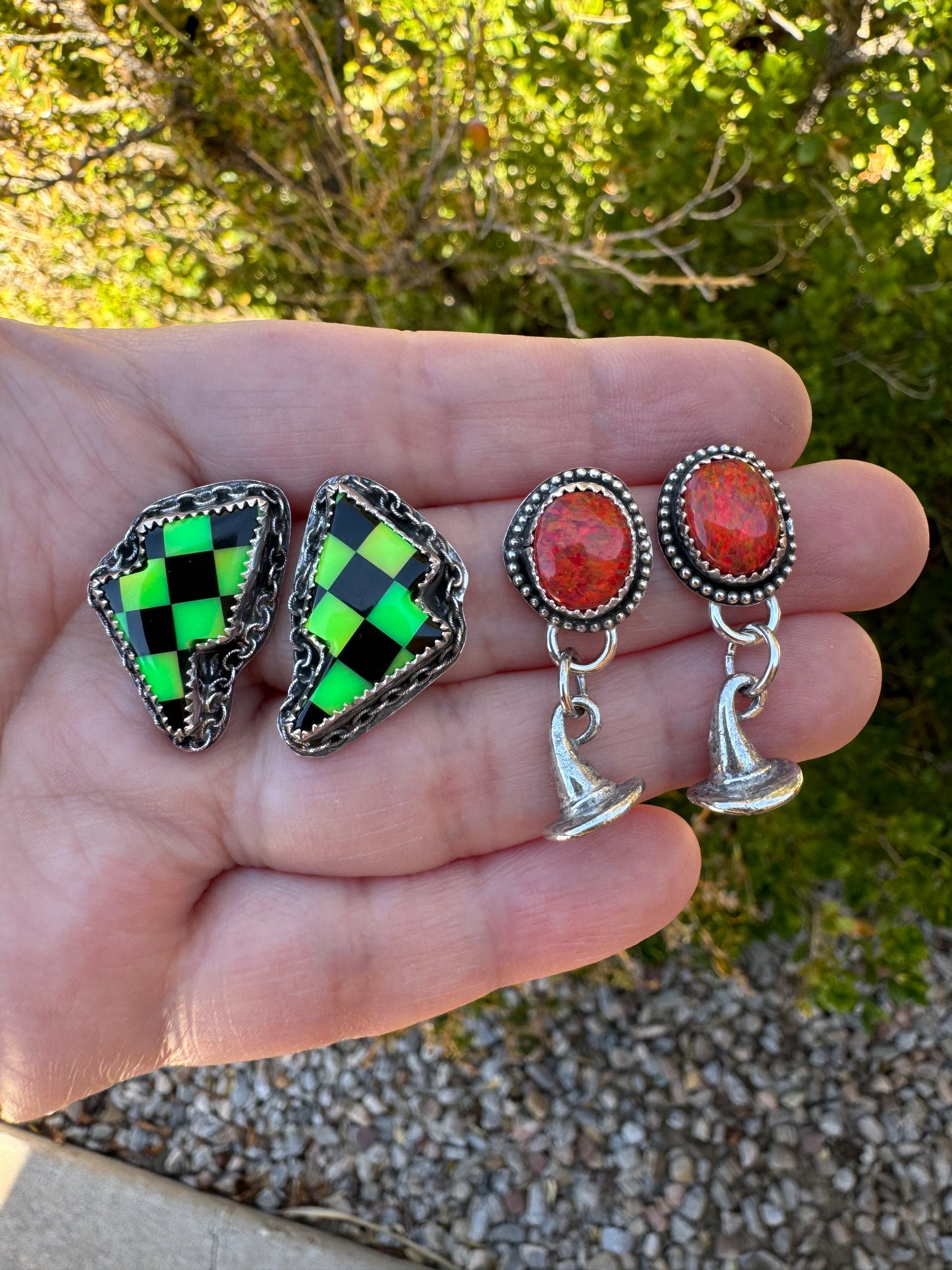 Red Witchy Earrings
