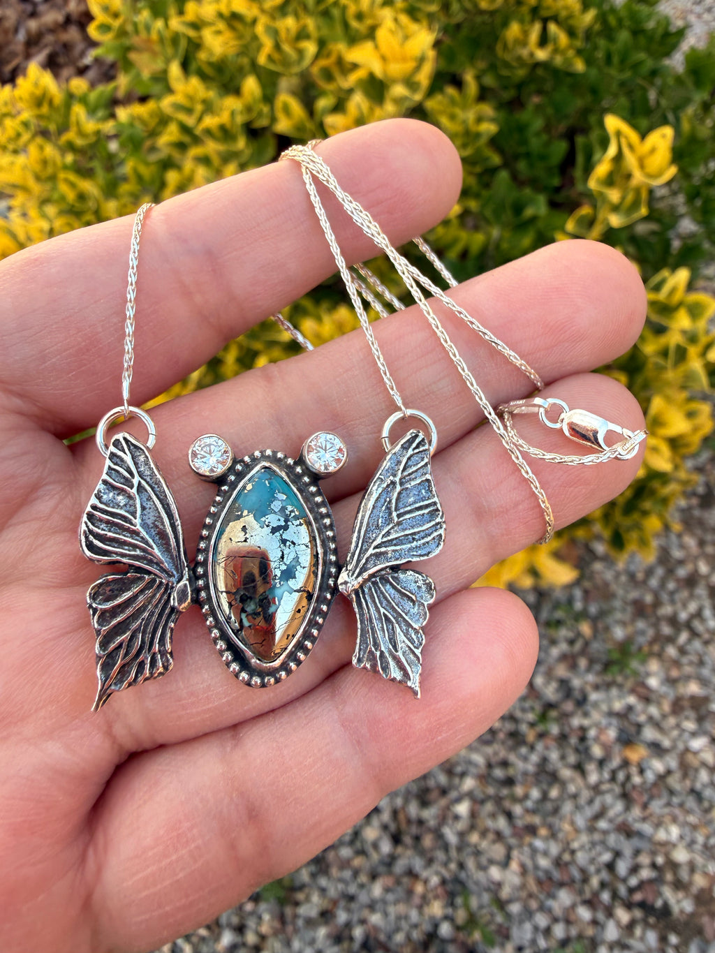 Persian Turquoise Butterfly Necklace