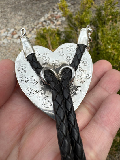 The Turquoise Heart Bolo Tie