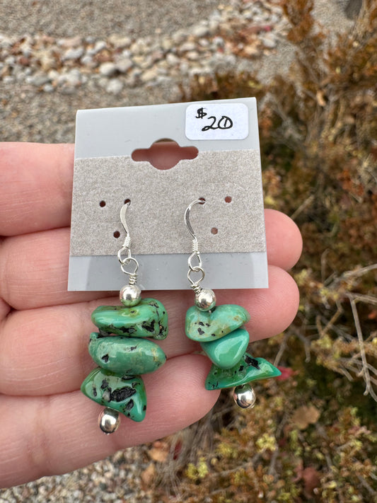 Turquoise Wire-wrapped Earrings (3)