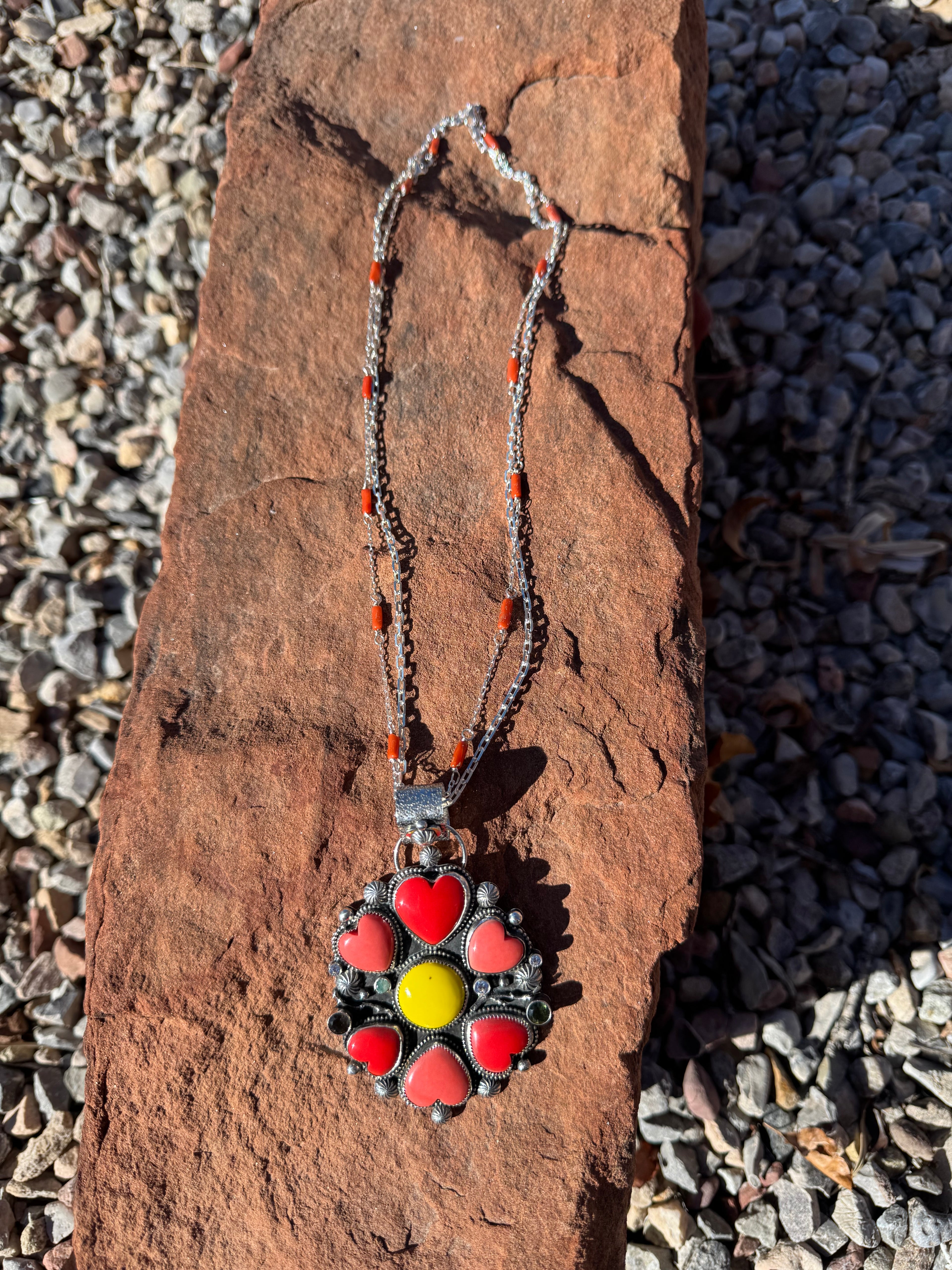 Self-Portrait: Rosarita Floral Pendant