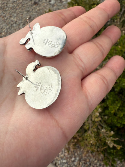 Pumpkin Stud Earrings (2)