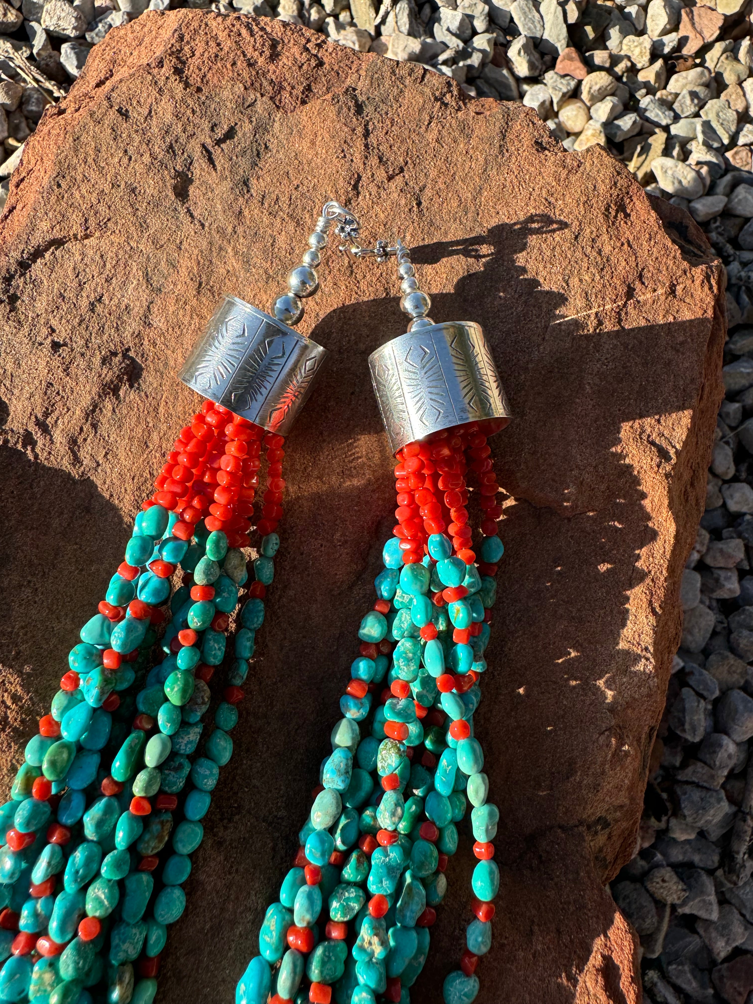 Navajo Cluster 11-Strand Necklace