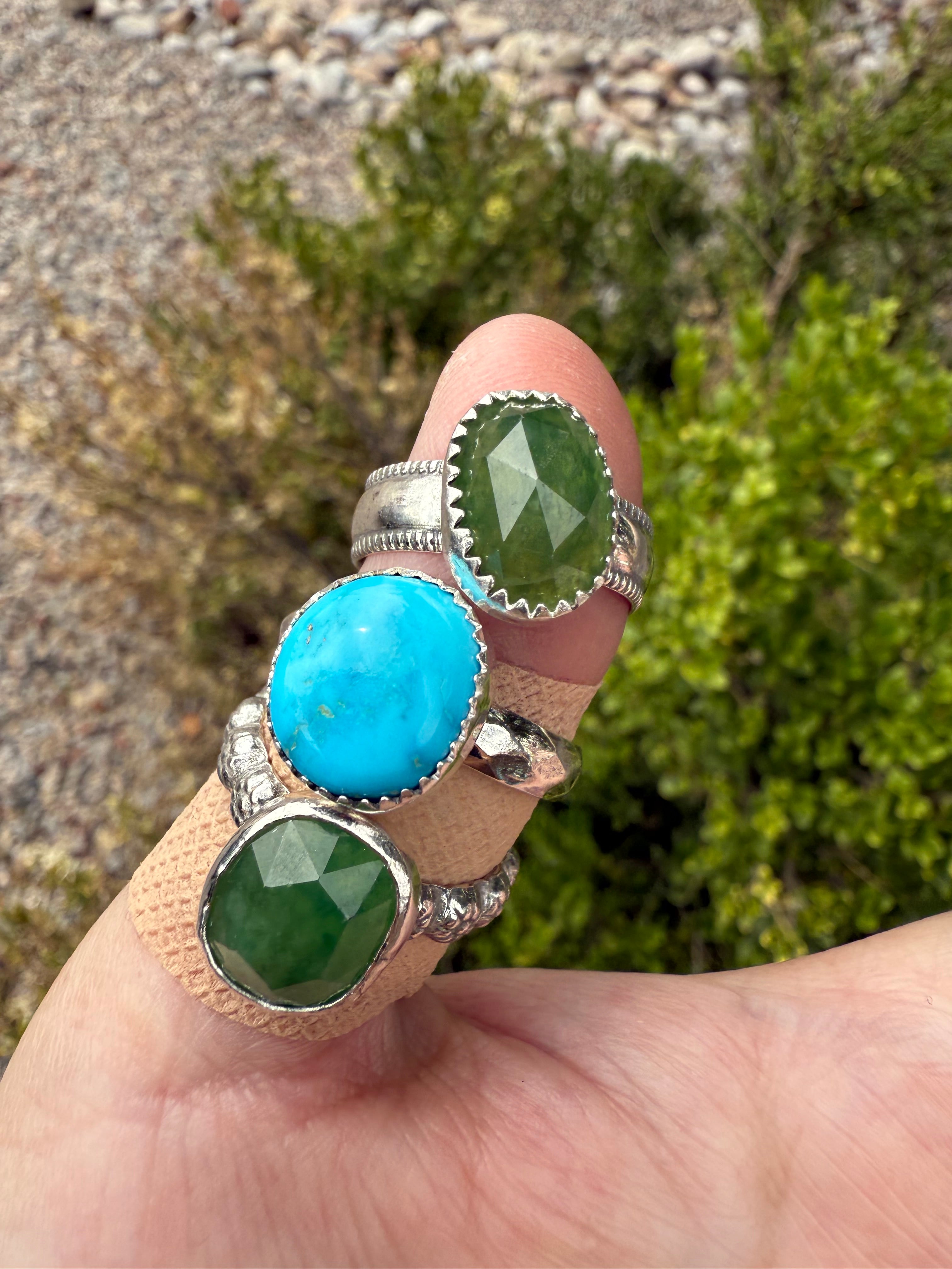 Kingman Turquoise Ring (Sz 11)