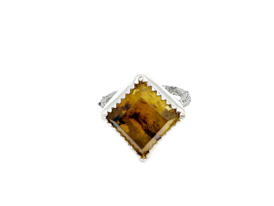 Amber Twig Ring (Size 7.25)