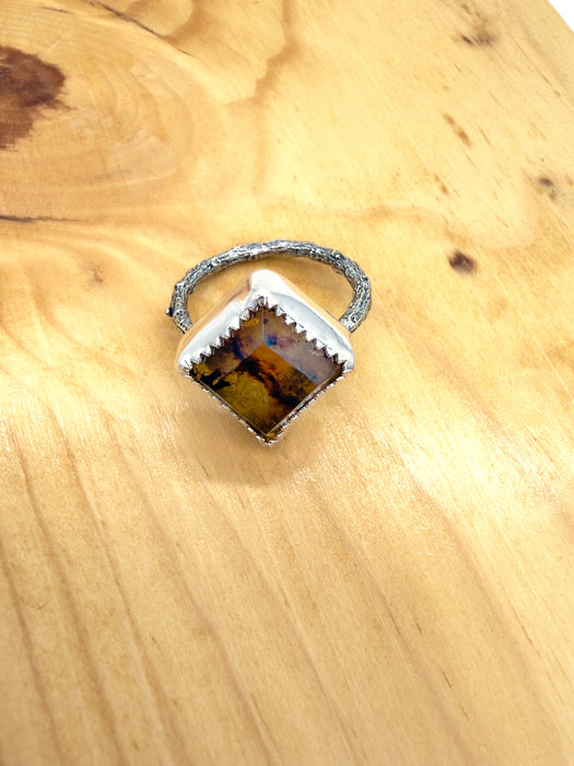 Amber Twig Ring (Size 7.25)