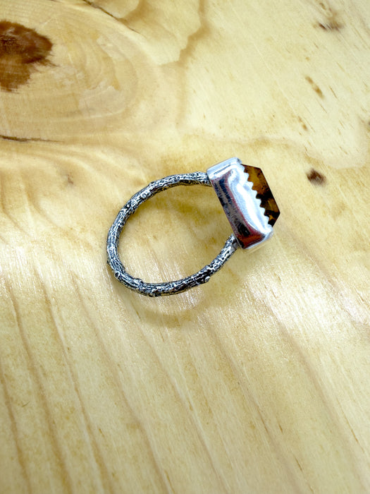 Amber Twig Ring (Size 7.25)