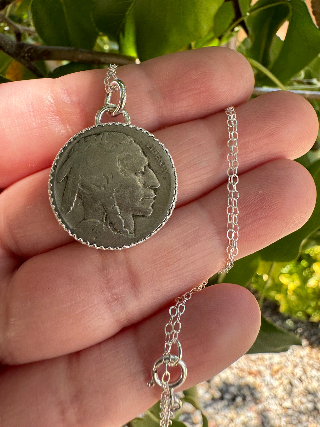 Buffalo Nickel Necklace (Heads)