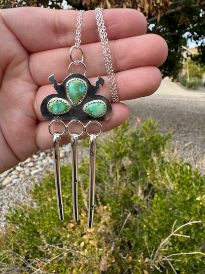 Sonoran Gold Turq. Thundercloud Necklace