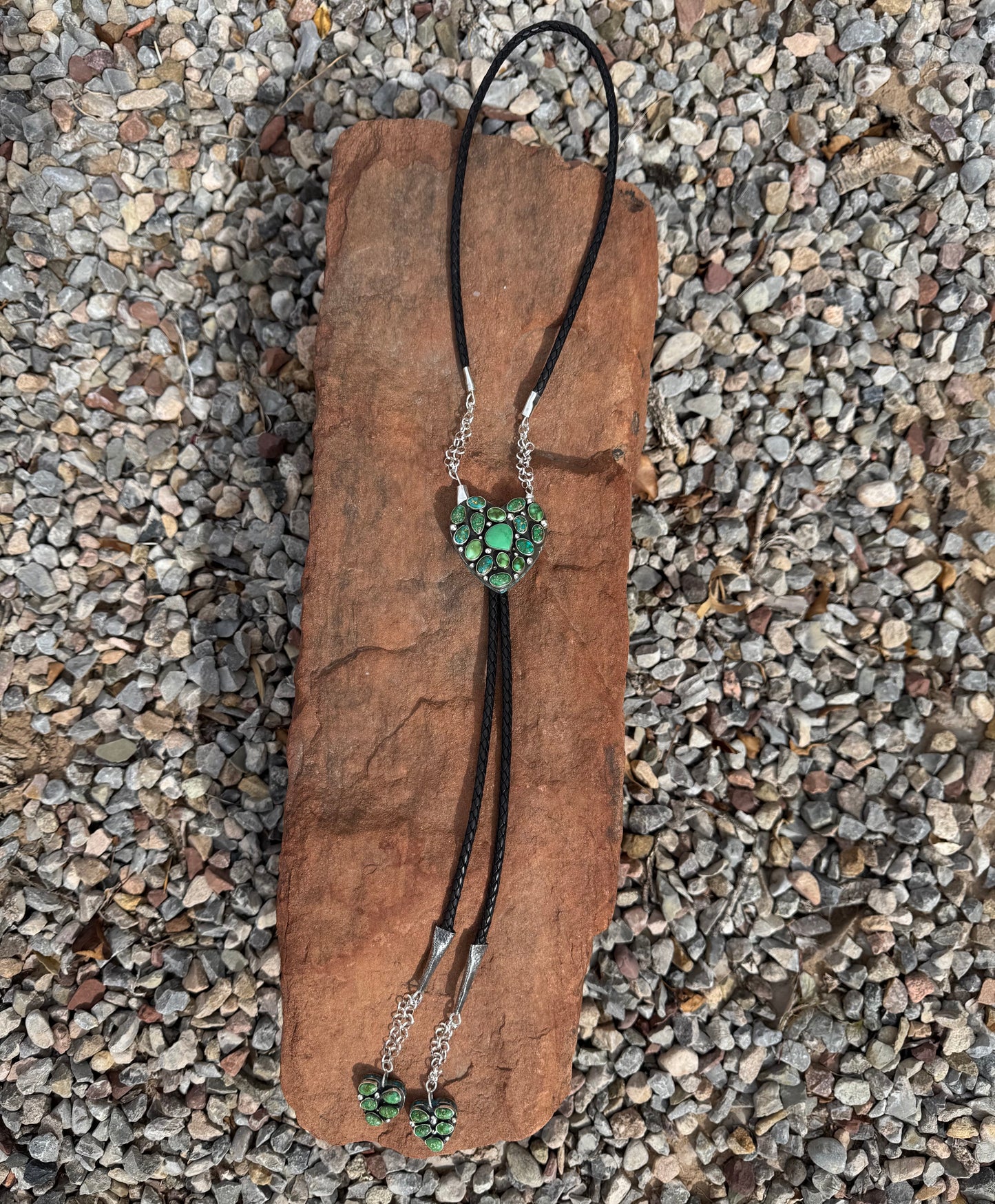 The Turquoise Heart Bolo Tie