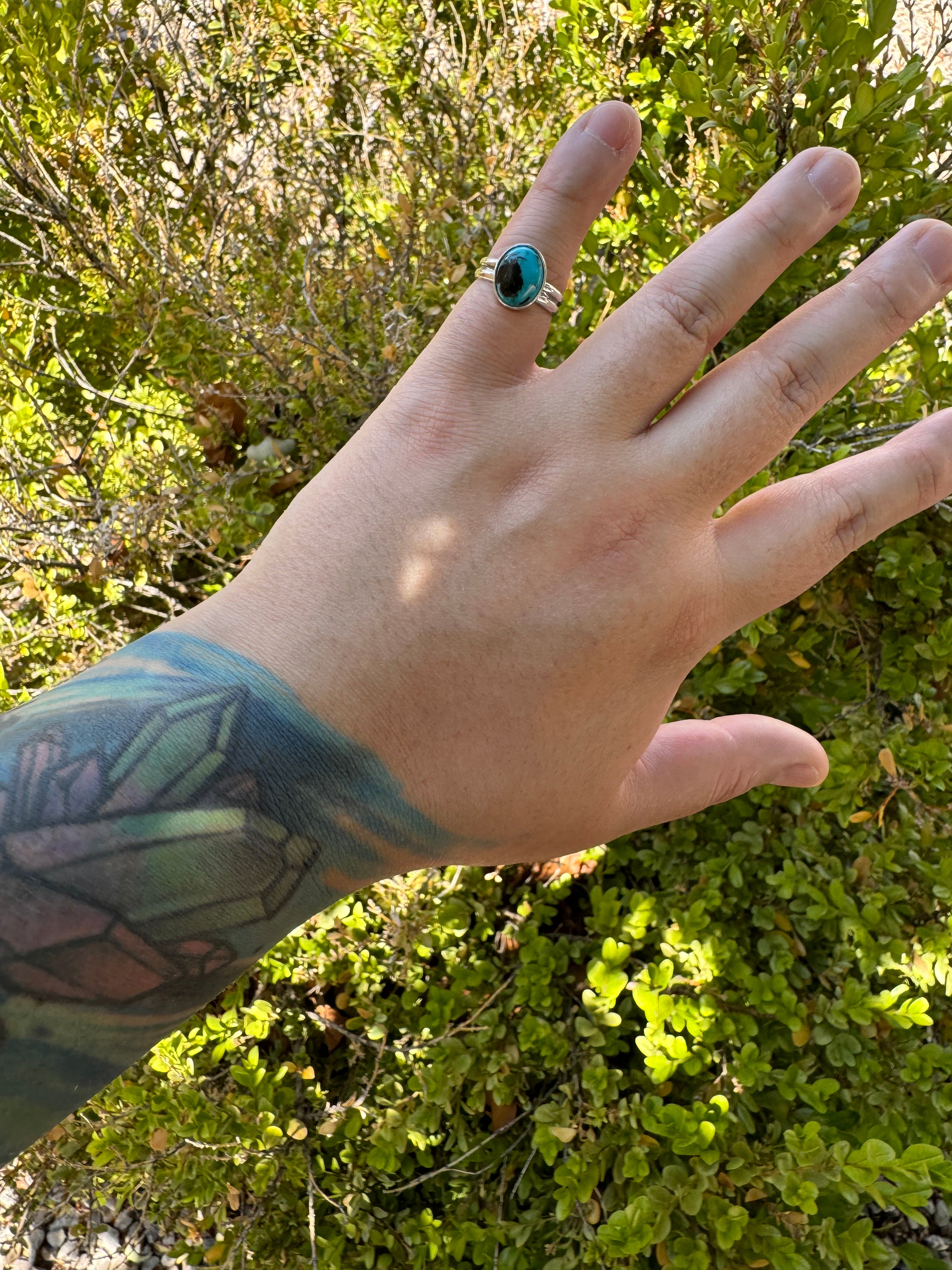 Mexican Turquoise Ring (Sz 4)