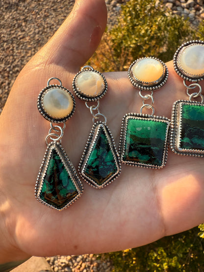 Azurite Malachite Diamonds & Pearls