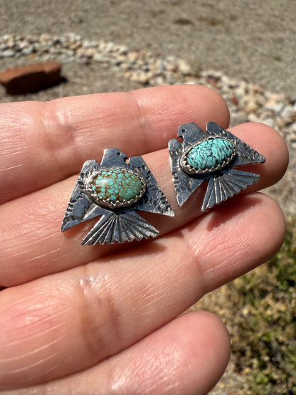 Sleeping Beauty Thunderbird Stud Earrings