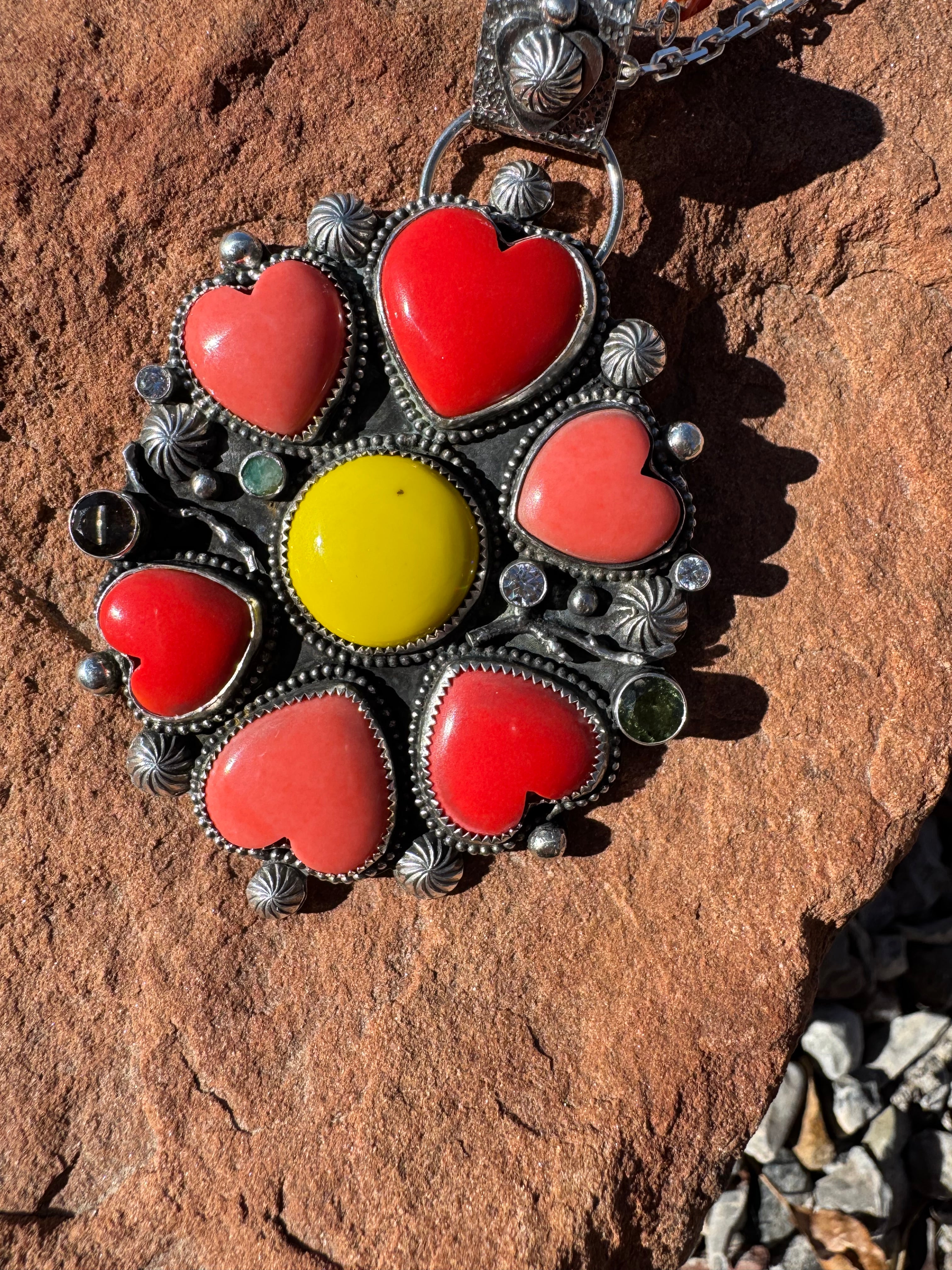 Self-Portrait: Rosarita Floral Pendant