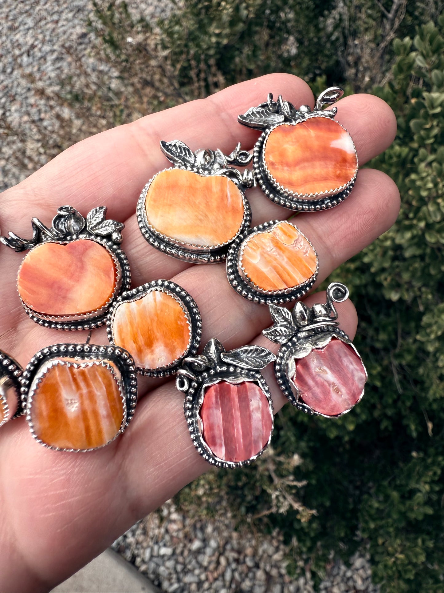 Pumpkin Stud Earrings (2)