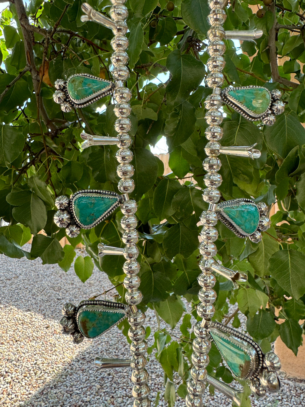 Sonoran Turquoise Concho Squash Blossom Set
