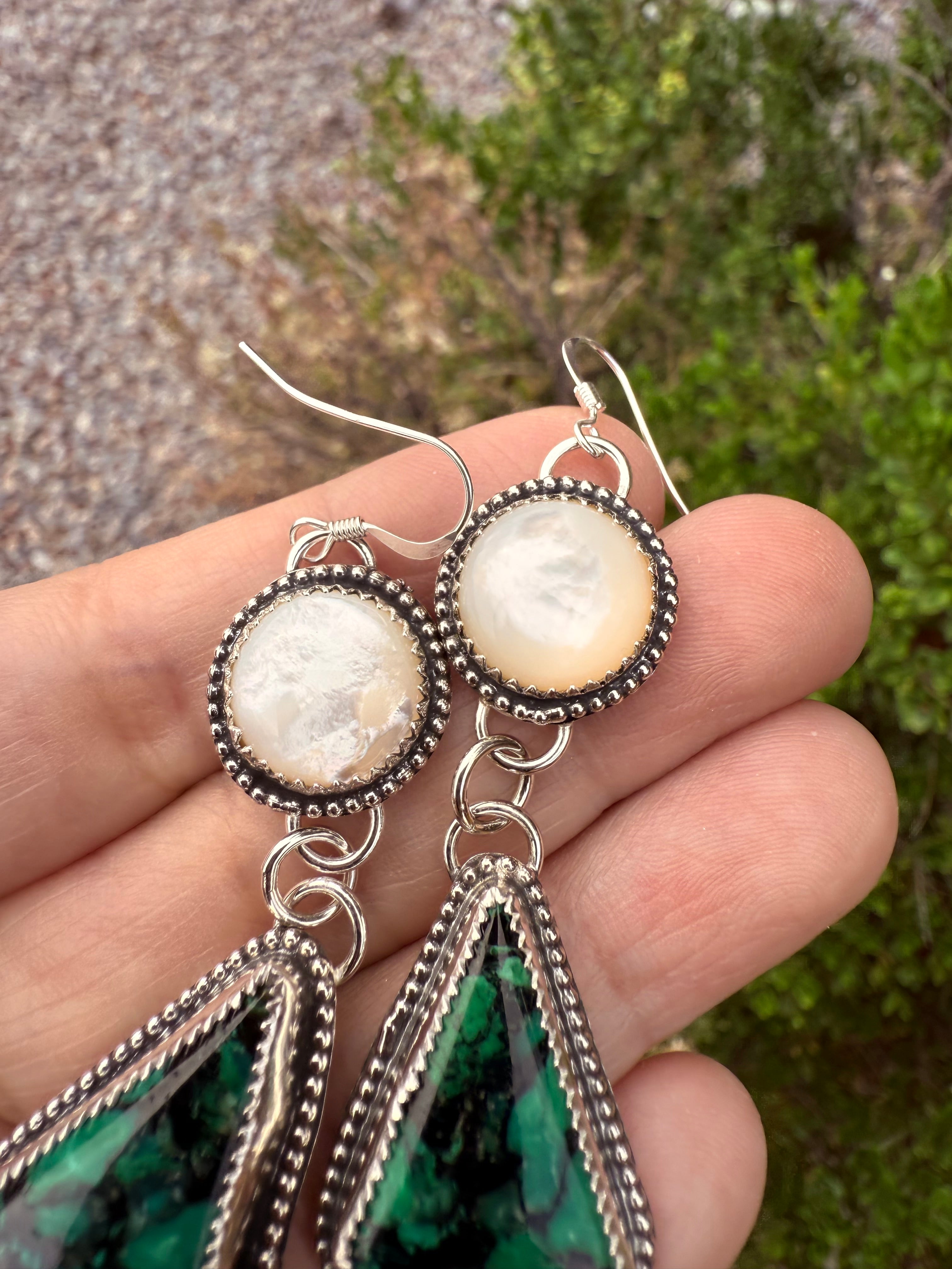 Azurite Malachite Diamonds & Pearls