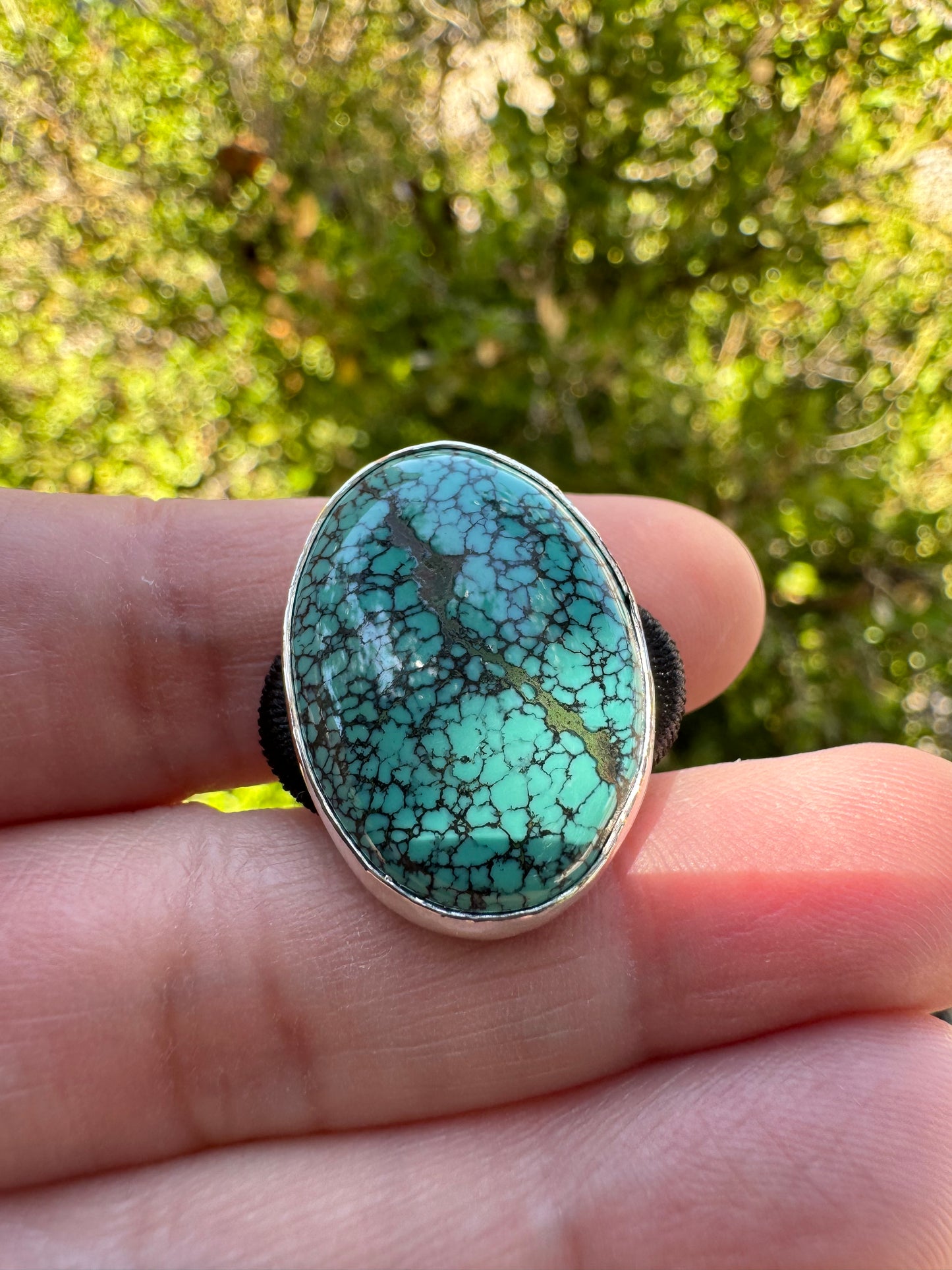 Hubei Turquoise Hair Tie (oval)