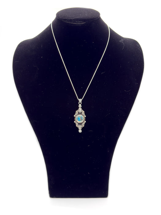 Morenci Turquoise Bat Necklace
