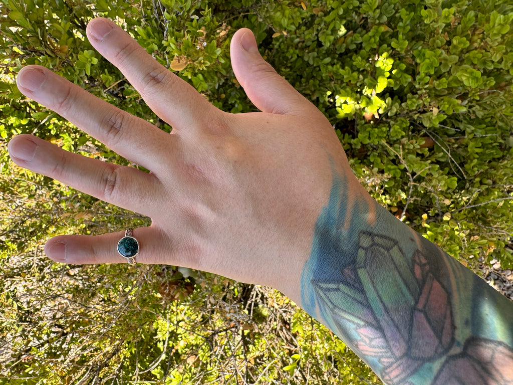 Turquoise Round Ring (Sz 4)