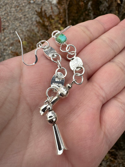 Squash Blossom Dangling Earrings (2)