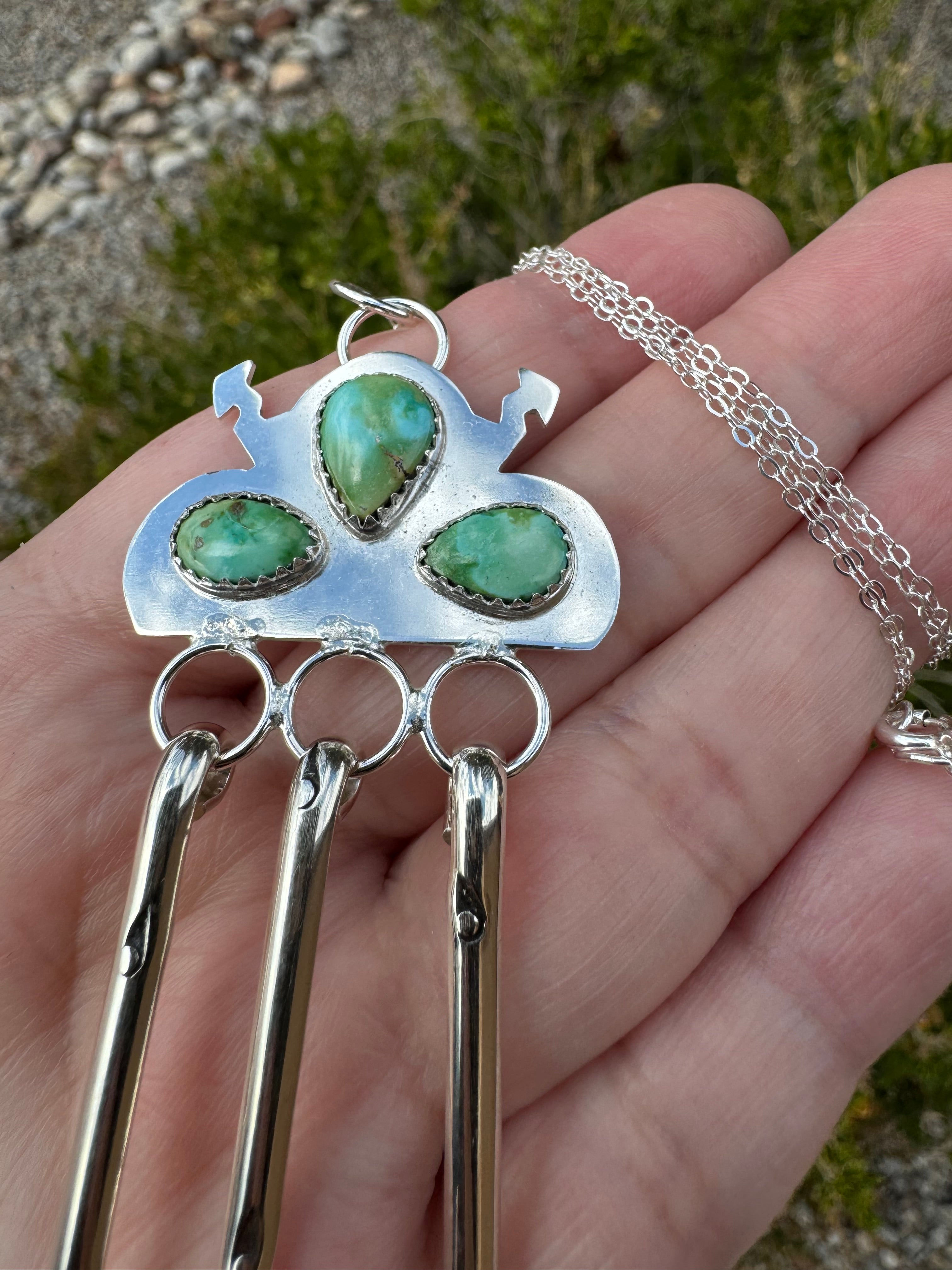 Sonoran Gold Turq. Thundercloud Necklace