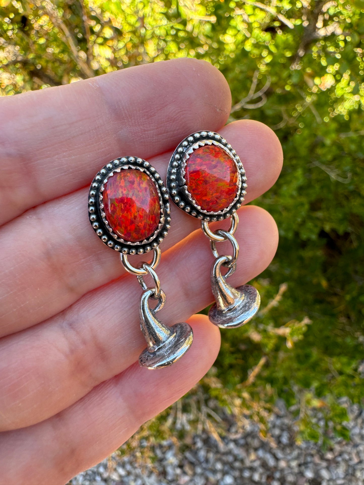 Red Witchy Earrings