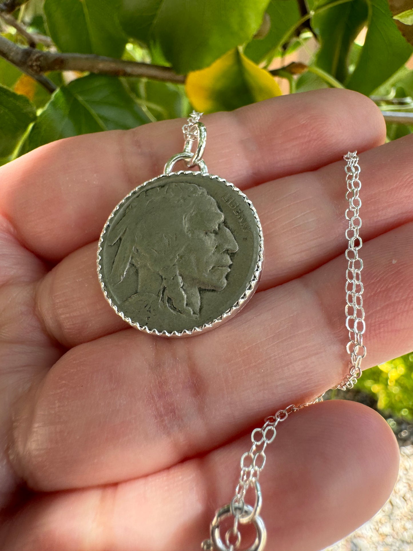 Buffalo Nickel Necklace (Heads)