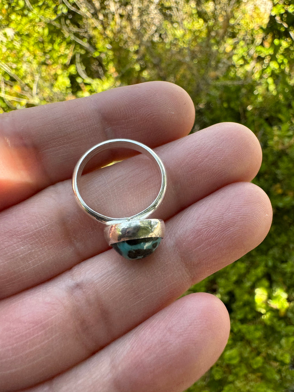 Turquoise Round Ring (Sz 5)