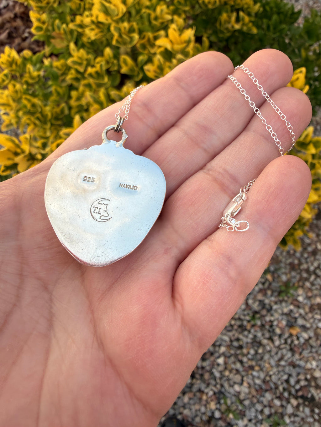 Tortoise Variscite Heart Necklace