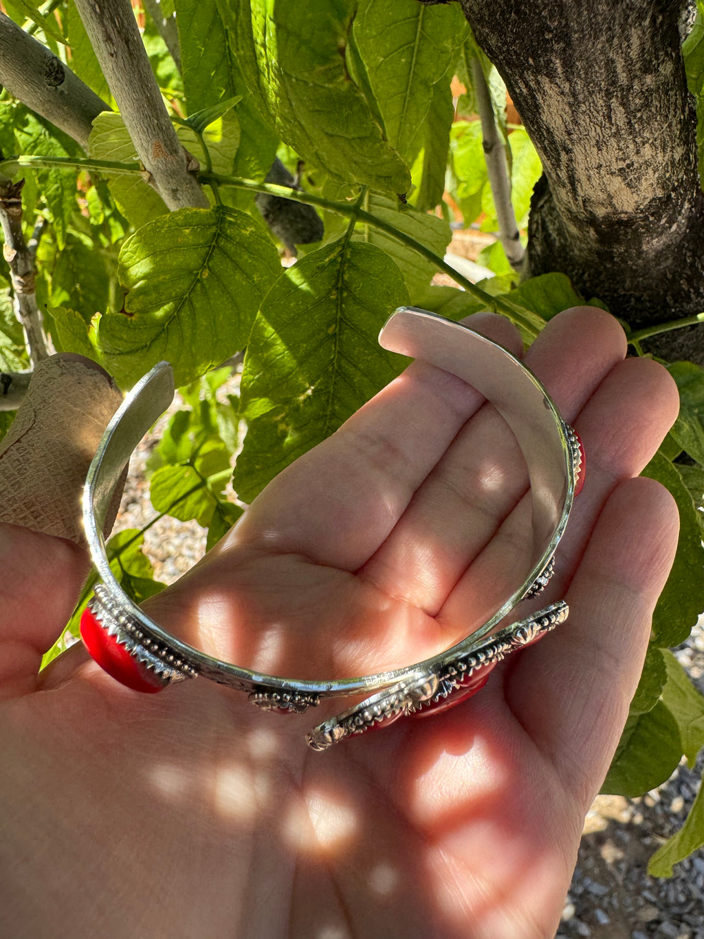Rosarita + Coral Navajo Bracelet