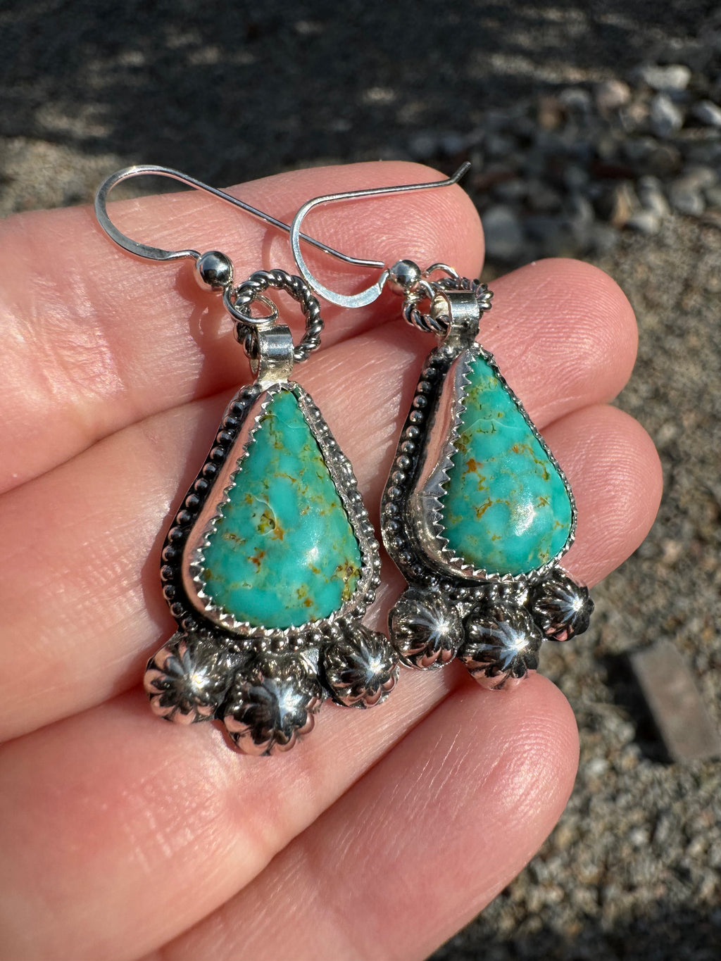 Sonoran Turquoise Concho Squash Blossom Set