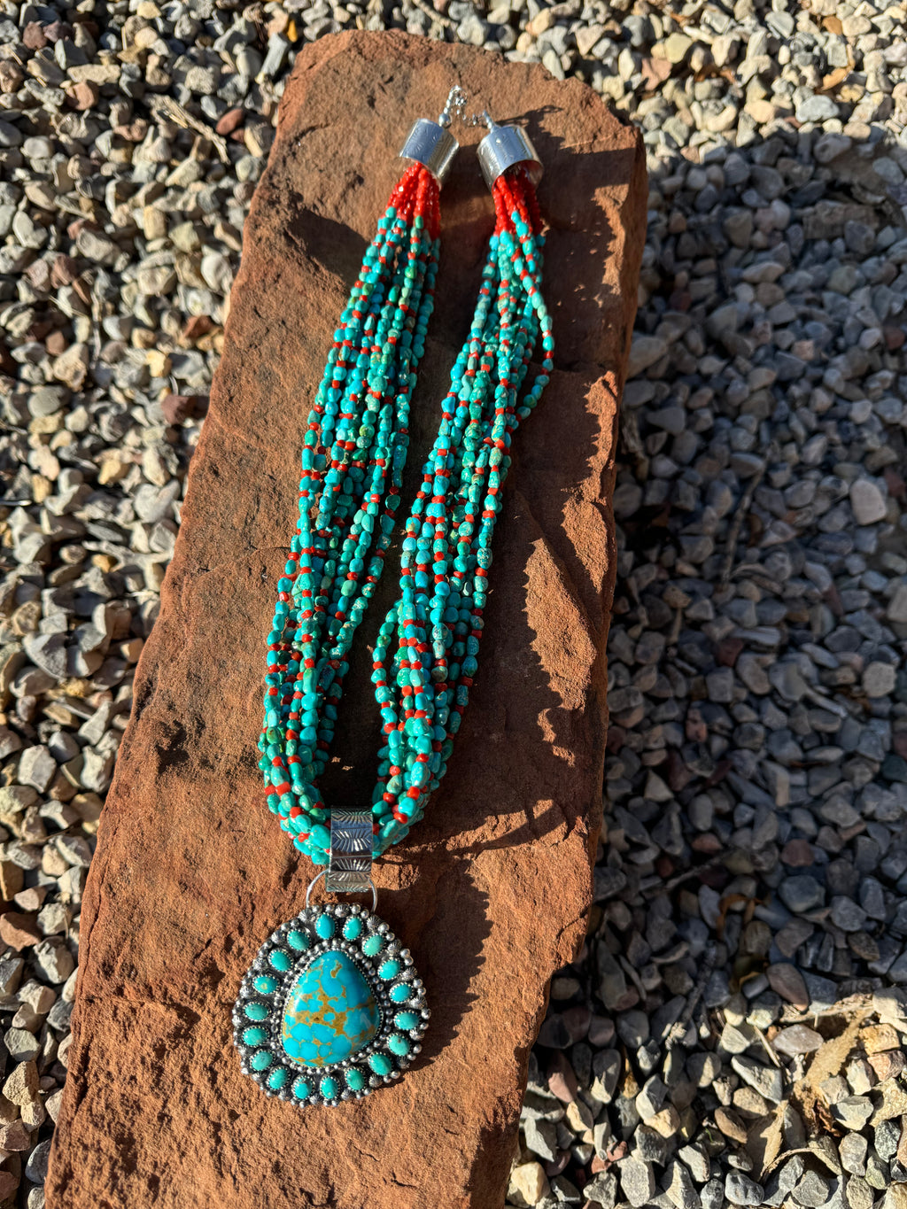 Navajo Cluster 11-Strand Necklace