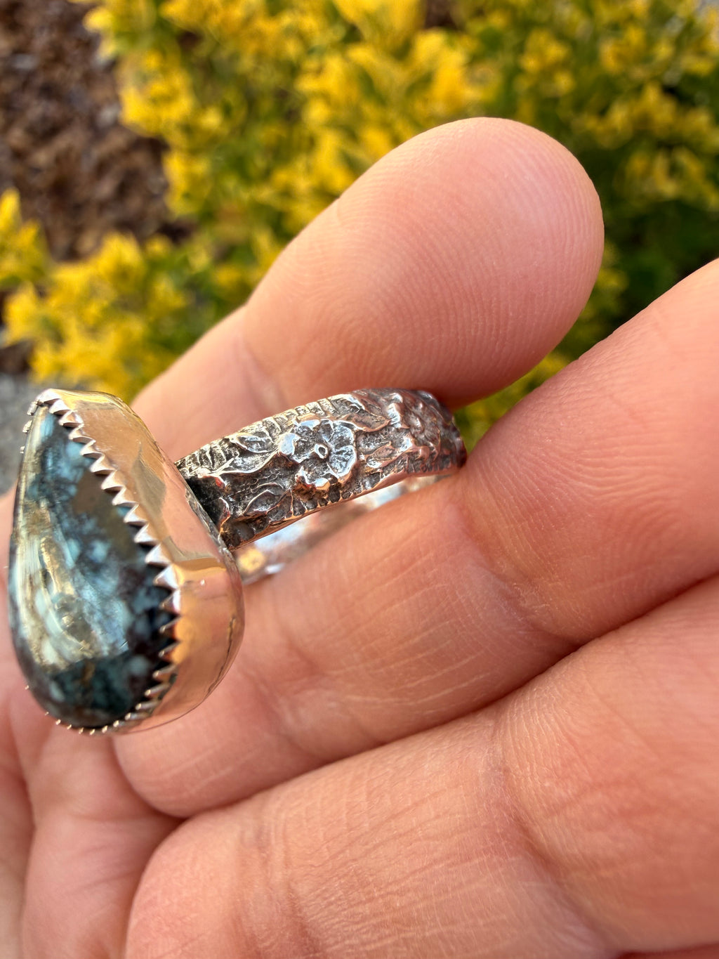 Lone Mountain Turquoise Ring (Sz 9)