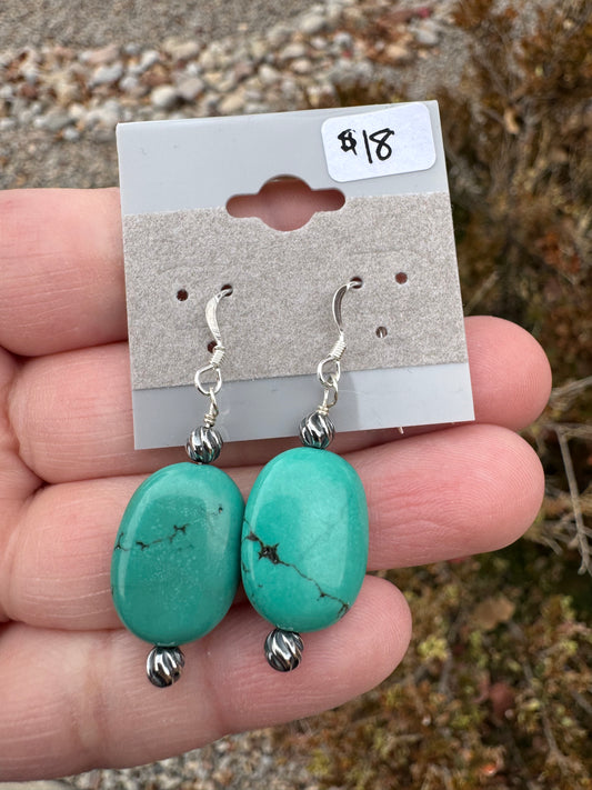 Turquoise Wire-wrapped Earrings (2)