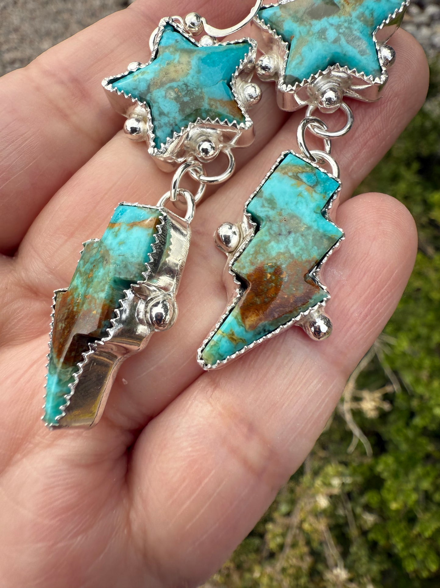 Star & Lightning Earrings