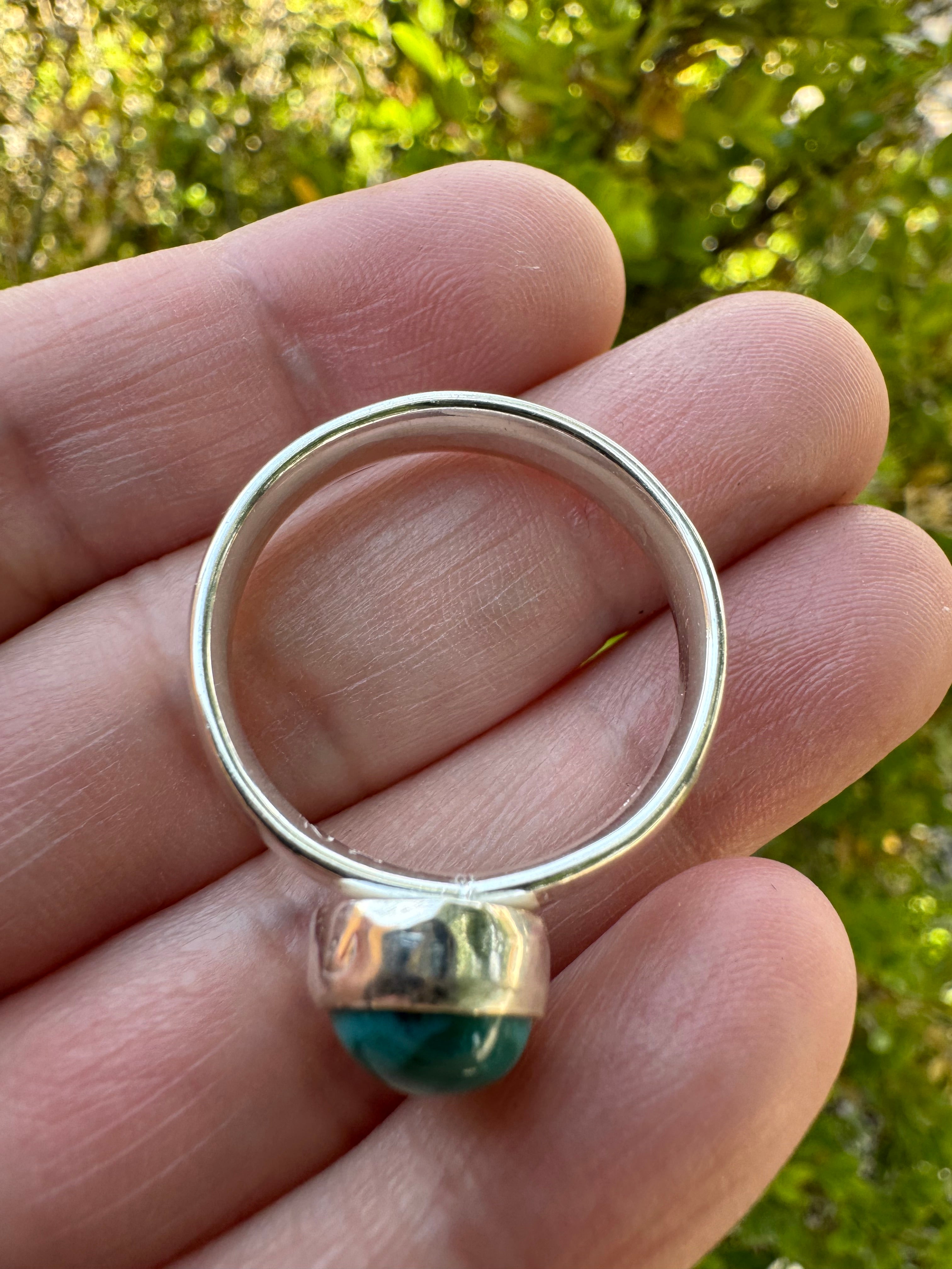 Turquoise Oval Ring (Sz 12)