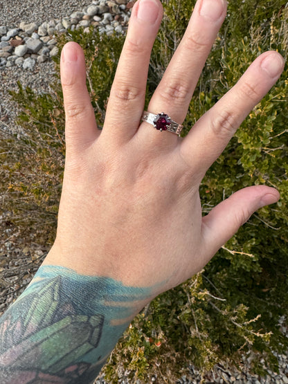 Rhodolite Garnet Ring (Sz 9.25)