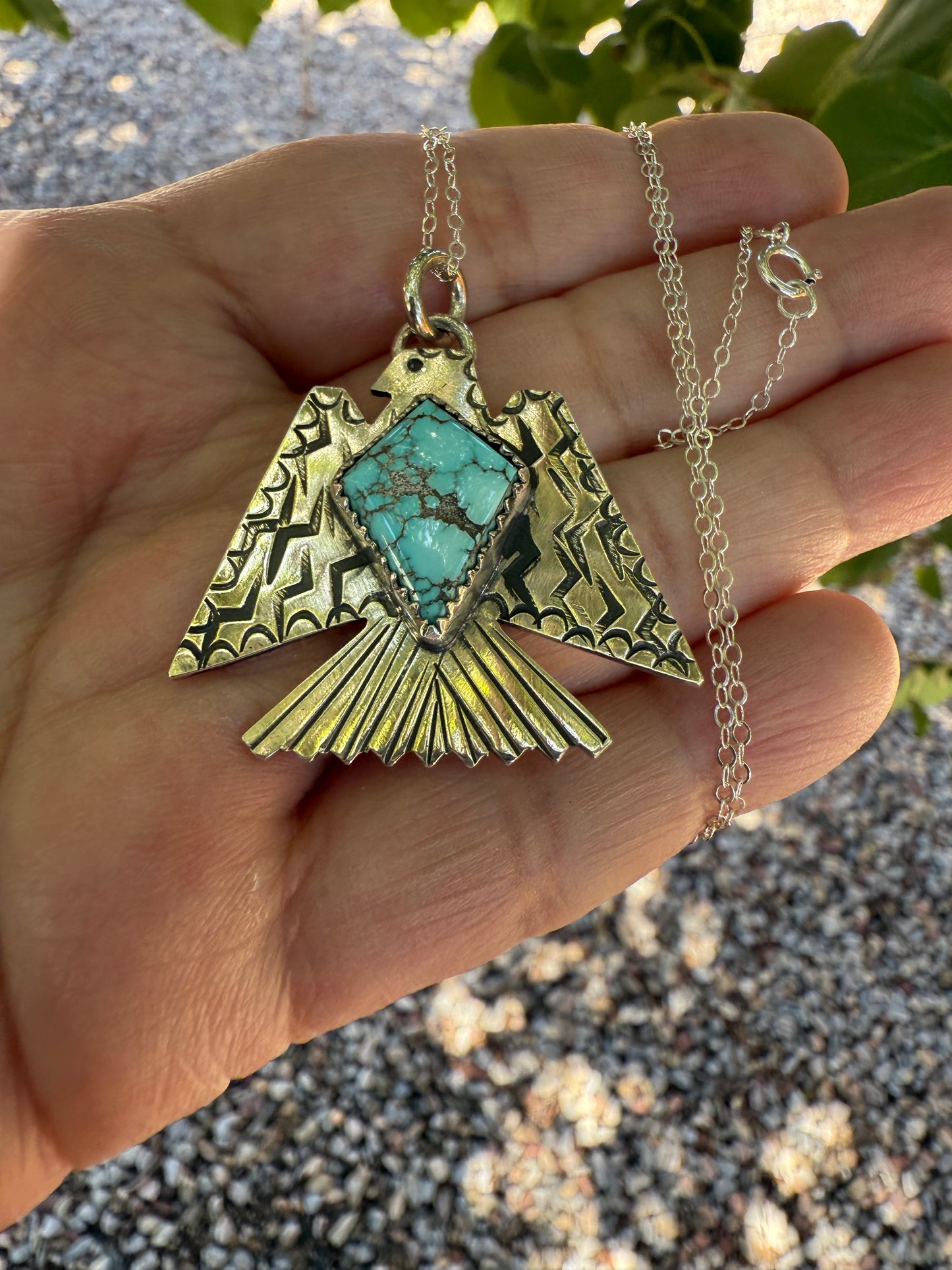 Carico Lake Turquoise Thunderbird Necklace