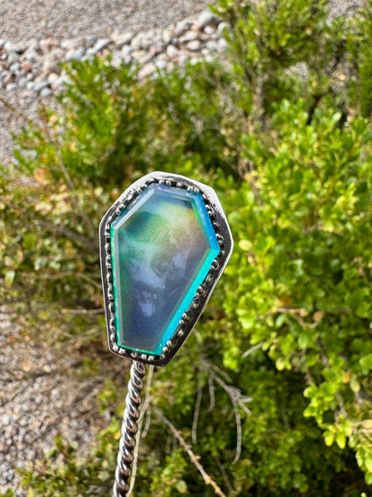 Aurora Opal Skull Hair Stick