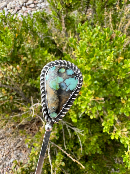 Desert Bloom Variscite Hair Stick