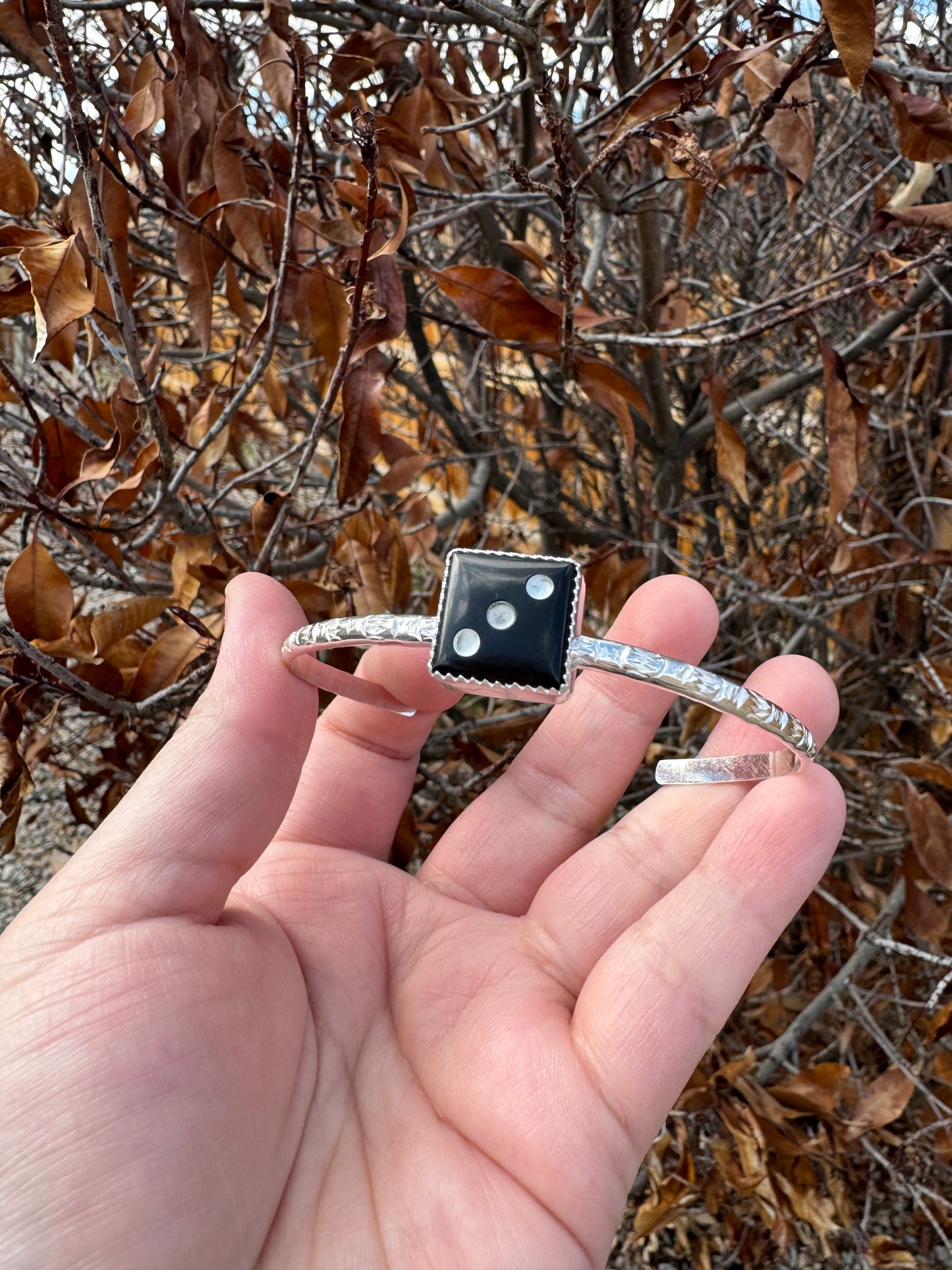 Onyx Die Bracelet
