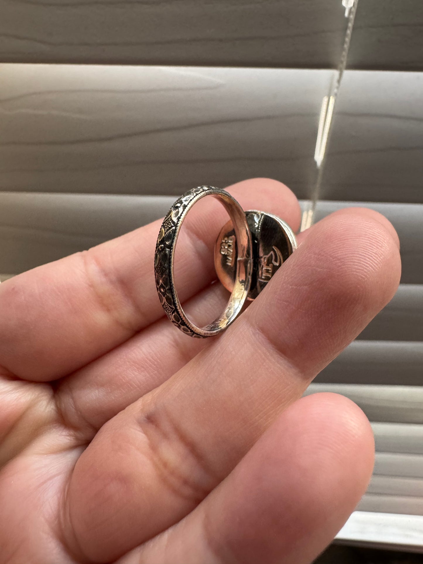 Turquoise Rose Ring (Sz 9)