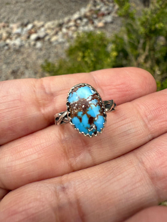 Golden Hills Turquoise Ring (Sz 3.75)