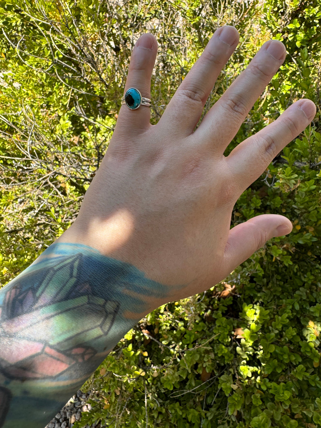 Mexican Turquoise Ring (Sz 4)