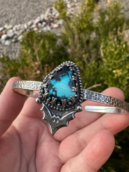 Lone Mountain Turquoise Bat Bracelet