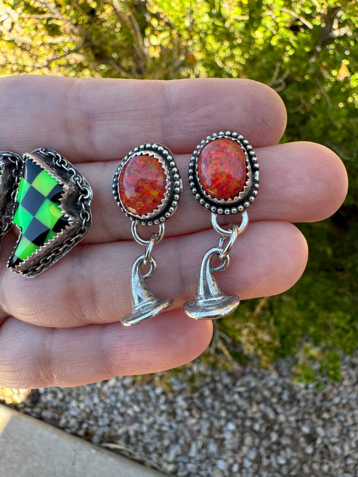 Red Witchy Earrings