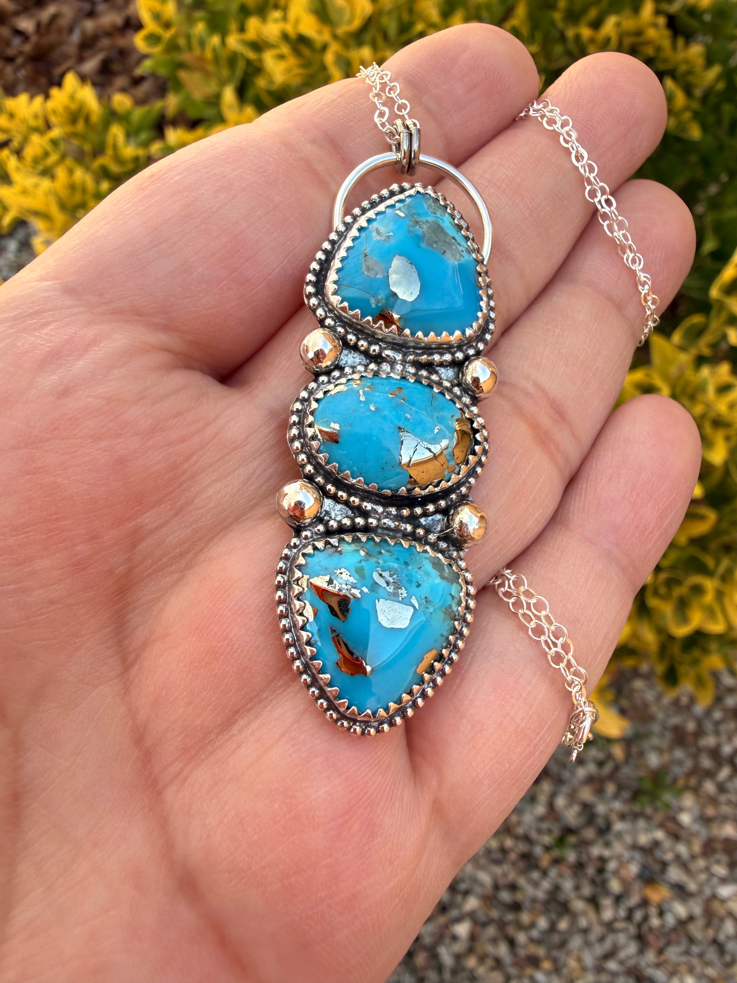 P. Blue Turquoise Necklace