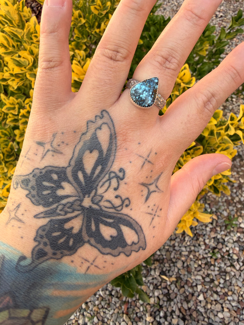 Lone Mountain Turquoise Ring (Sz 9)